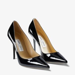 Jimmy Choo Sz 40 Black Patent Stilettos